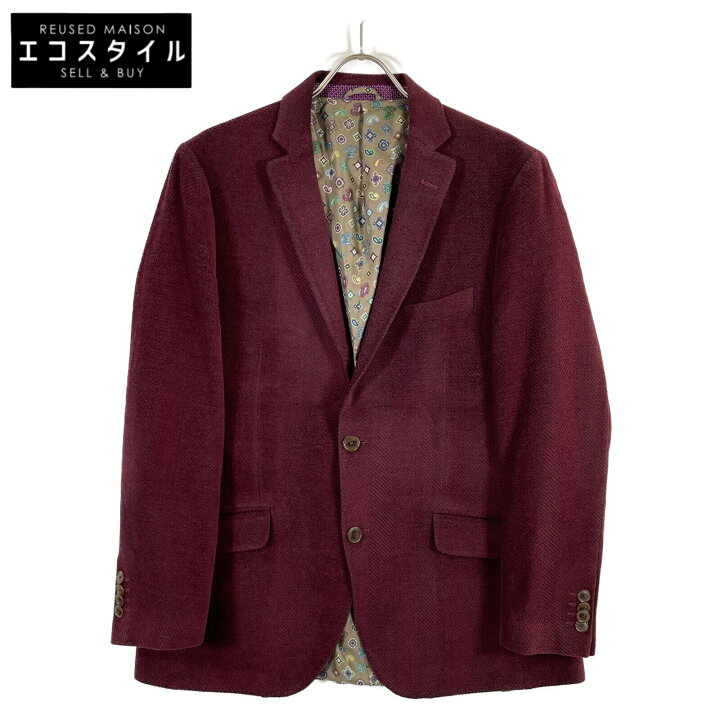 楽天市場】ETRO エトロ ﾎﾞﾙﾄﾞｰ ｳｰﾙ 2Bﾃｰﾗｰﾄﾞｼﾞｬｹｯﾄ 裏地ﾍﾟｲｽﾞﾘｰ柄 