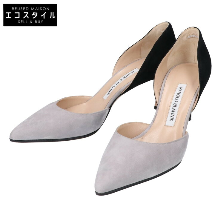 楽天市場】MANOLO BLAHNIK マノロブラニク 【美品】バイカラー 