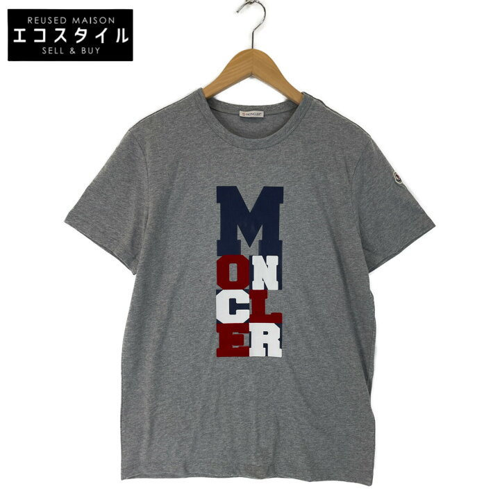 楽天市場】MONCLER モンクレール MAGLIA T-SHIRT グレー トリコロゴ 