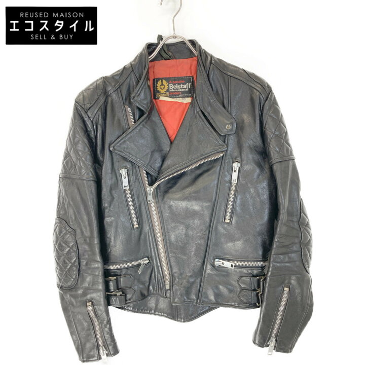 楽天市場】BELSTAFF ベルスタッフ 70-80s ブラック レザー バイカー 