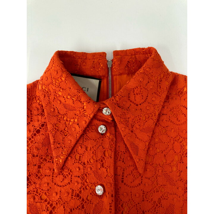 楽天市場】GUCCI グッチ 475846 ウェブリボン レース刺繍ワンピース 