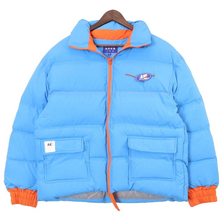 楽天市場】ADERERROR アーダーエラー ブルー AE PUFFER JACKET 