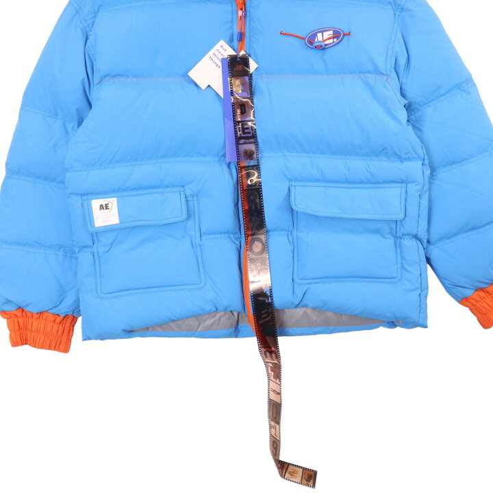 楽天市場】ADERERROR アーダーエラー ブルー AE PUFFER JACKET 