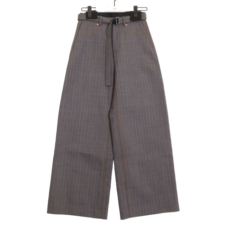 楽天市場】sacai サカイ 24SS 24-07132 グレストライプトラウザー 