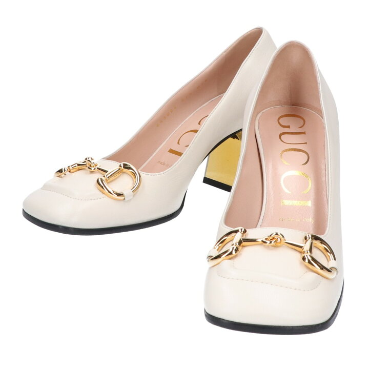 楽天市場】GUCCI グッチ 643886 レザー ホースビット ミッドヒール  