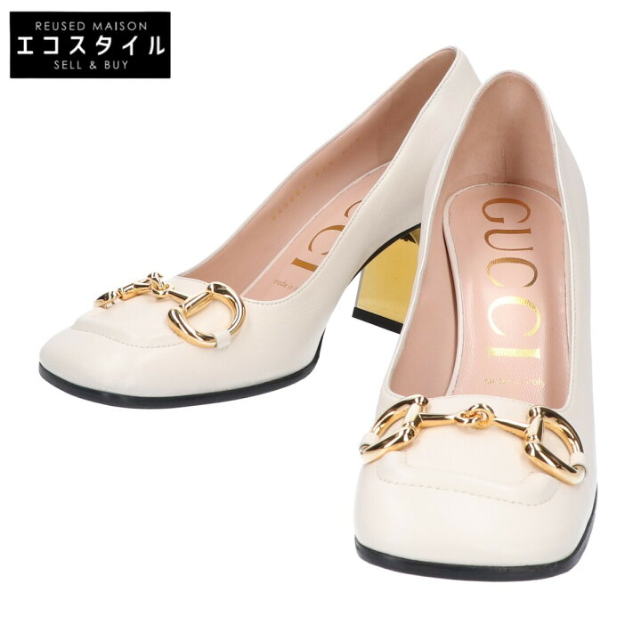 楽天市場】GUCCI グッチ 643886 レザー ホースビット ミッドヒール 