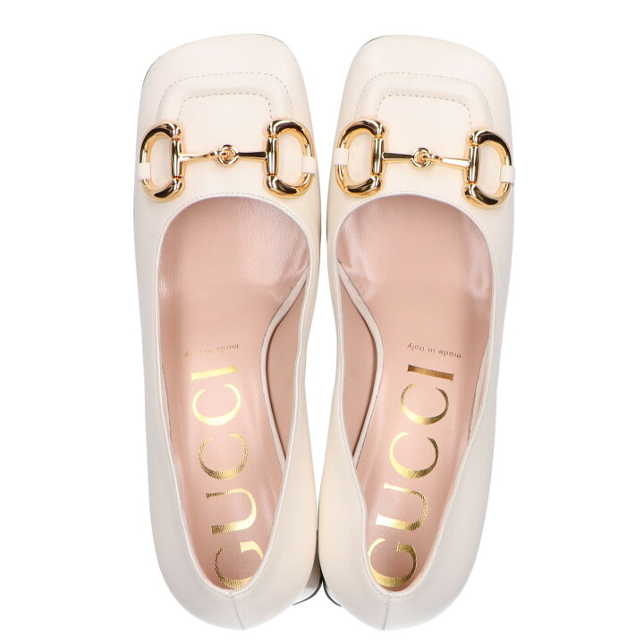 楽天市場】GUCCI グッチ 643886 レザー ホースビット ミッドヒール 