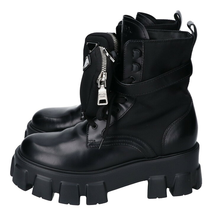 楽天市場】PRADA プラダ 1T255M モノリス ポーチ付きレザーX Re-Nylon 