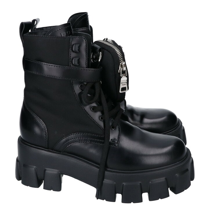 楽天市場】PRADA プラダ 1T255M モノリス ポーチ付きレザーX Re-Nylon 