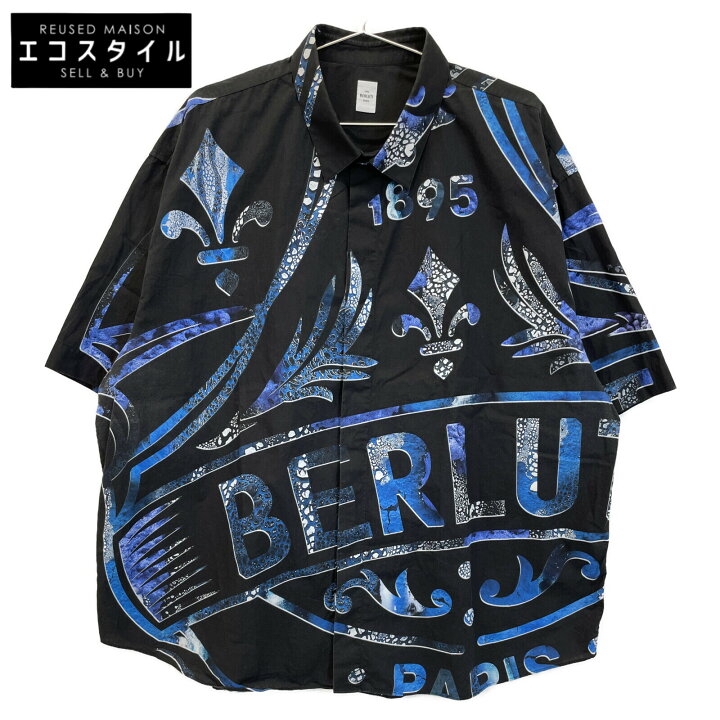 楽天市場】Berluti ベルルッティ R20HC37COEV ブルー 総柄 ロゴ 半袖 
