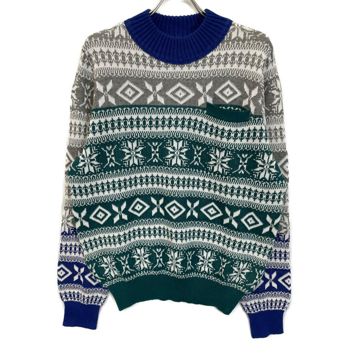 ENFOLD ニットトップスプルオーバーグレーsacai 