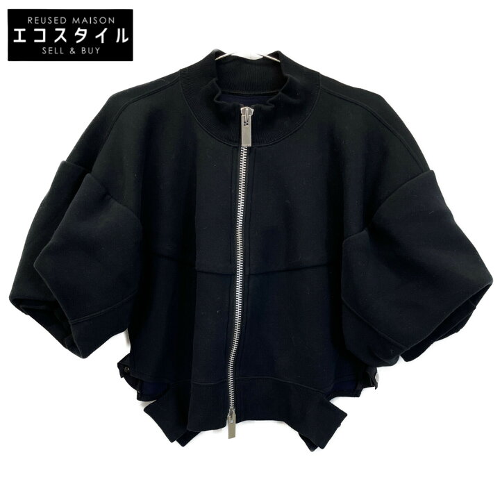 楽天市場】sacai サカイ ﾌﾞﾗｯｸ 24-07257 Sponge Sweat Blouson 