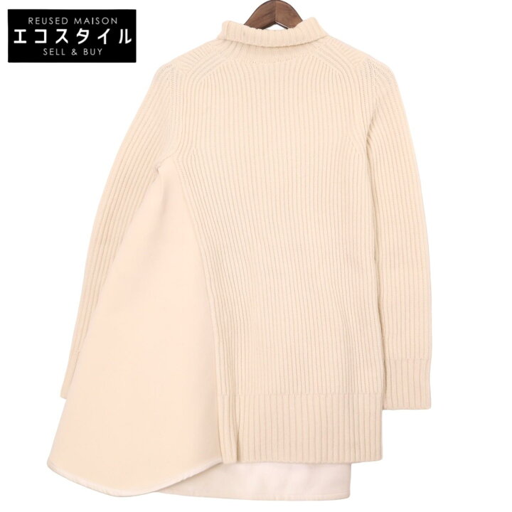 楽天市場】sacai サカイ アイボリー 23-06923 ニット切り替え 