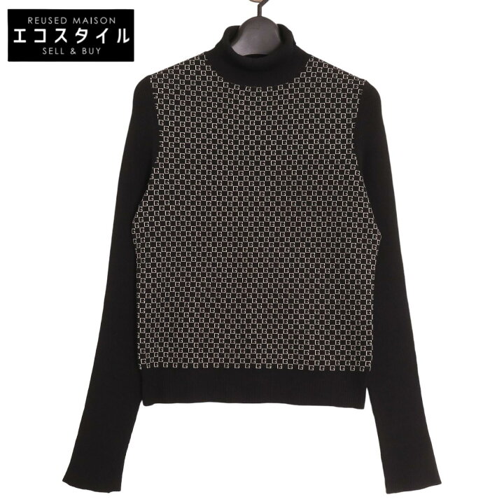 楽天市場】GUCCI グッチ 237.1315・8913 ﾌﾞﾗｯｸ GG柄 ﾀｰﾄﾙﾈｯｸﾆｯﾄ 