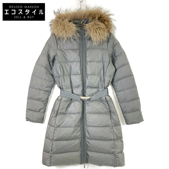 楽天市場】MONCLER モンクレール NANTESFUR ベルト・ファー付フーディ 