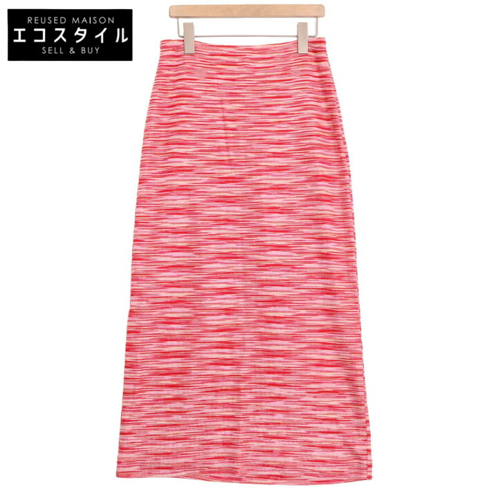 楽天市場】MISSONI ミッソーニ ﾚｯﾄﾞ×ﾋﾟﾝｸ ﾛﾝｸﾞｽｶｰﾄ スカート 42 レッド 