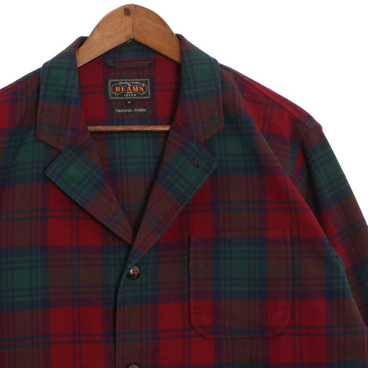 楽天市場】BEAMS F ビームスエフ ﾚｯﾄﾞ ﾀｰﾀﾝﾁｪｯｸ ｶﾌｽ4ﾎﾞﾀﾝｼﾞｬｹｯﾄ 