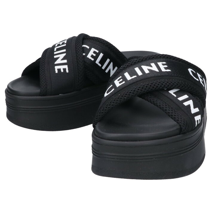 楽天市場】CELINE セリーヌ 【新品同様】CELINE ブロックスライド 