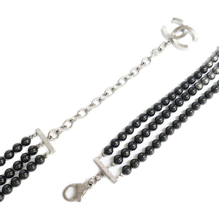 楽天市場】CHANEL シャネル 【美品】B15B 3連 イミテーションパール 