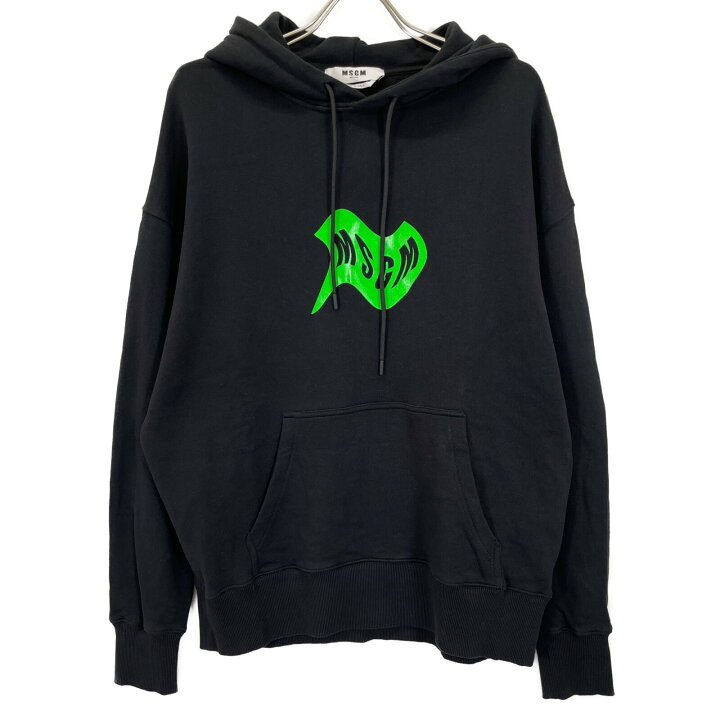 楽天市場】MSGM エムエスジーエム 3340MM177 黒 フーディ/プルパーカー 