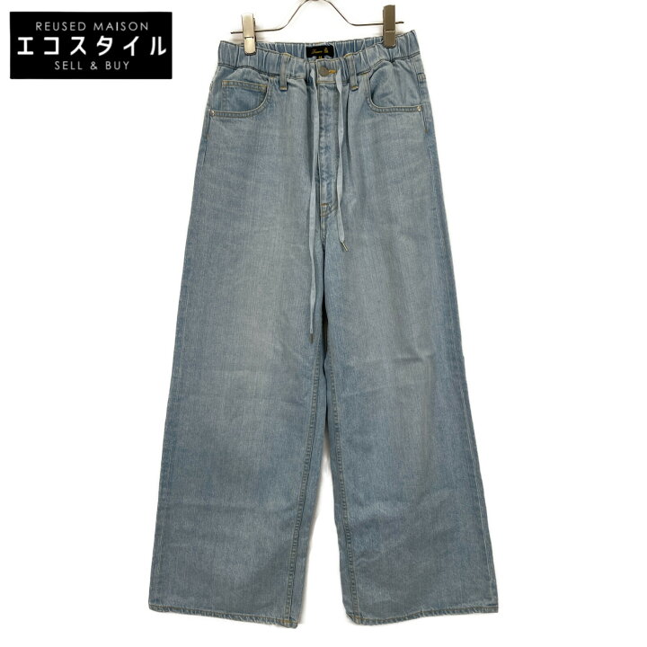 Drawer ブリーチデニム5Pドロストパンツ36ドゥロワー 