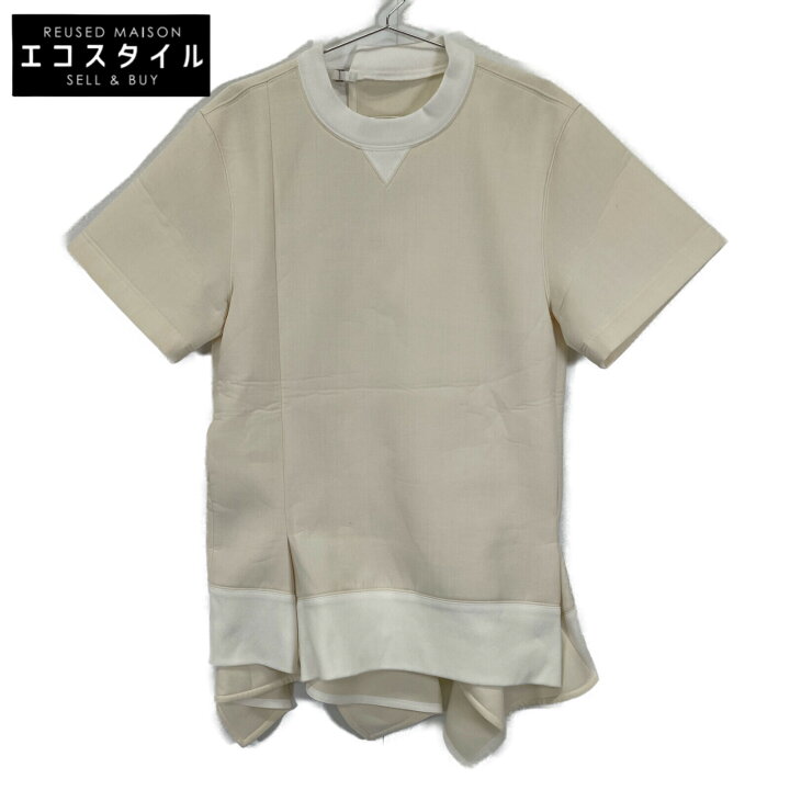 楽天市場】sacai サカイ 24-07038 24SS ﾎﾜｲﾄ Suiting Bonding Pullover  