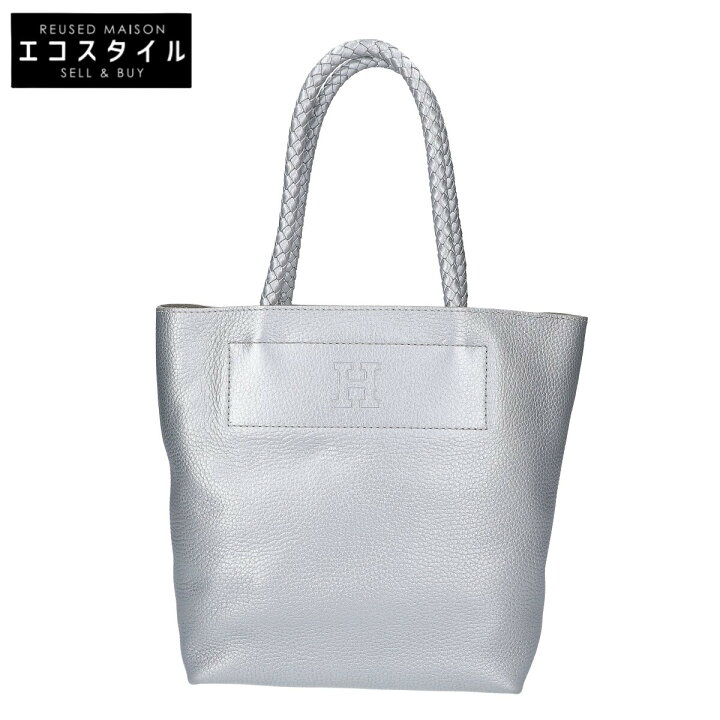 HIROFU(ヒロフ) トートバッグ 交わし レディース - シルバー レザー 