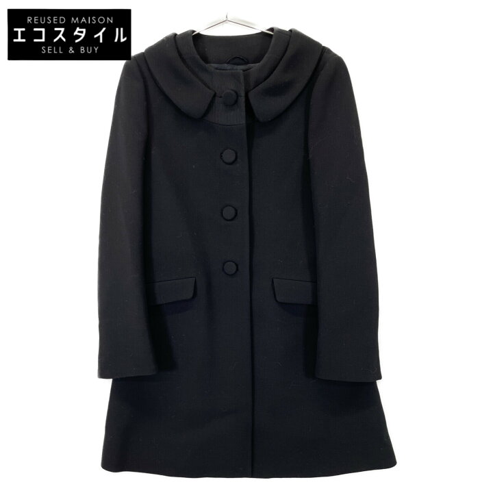 楽天市場】PRADA プラダ ﾌﾞﾗｯｸ 2015年 ｳｰﾙｺｰﾄ コート 40 ブラック 