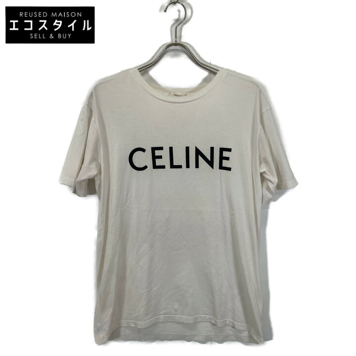 楽天市場】CELINE セリーヌ ﾎﾜｲﾄ ﾛｺﾞﾌﾟﾘﾝﾄ 半袖Tｼｬﾂ 2X764671Q 