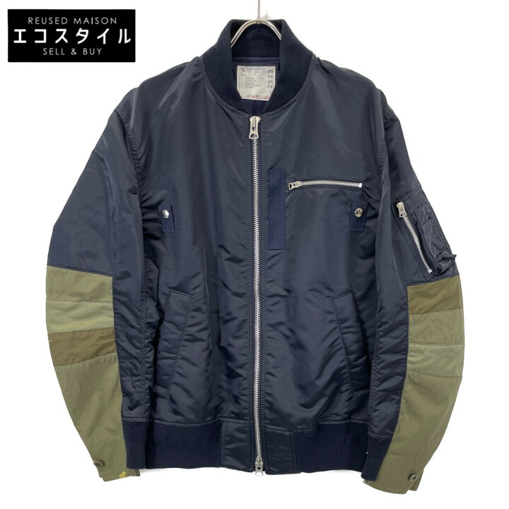 楽天市場】sacai サカイ 21-02523M 21SS NYLON TWILL MA-1 BLOUSON 
