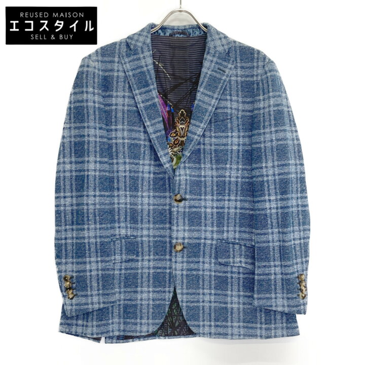 楽天市場】ETRO エトロ 181-1187Q-1061 コットン×リネン チェック  