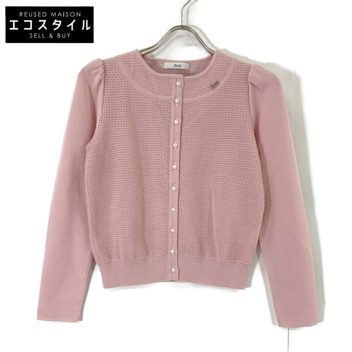 楽天市場】Rene ルネ 【美品/23SS】6312500 パールボタン ニット  