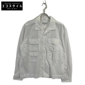 Engineered Garments エンジニアードガーメンツ ホワイト コットン ボーリングシャツ トップス S ホワイト メンズ 【中古】