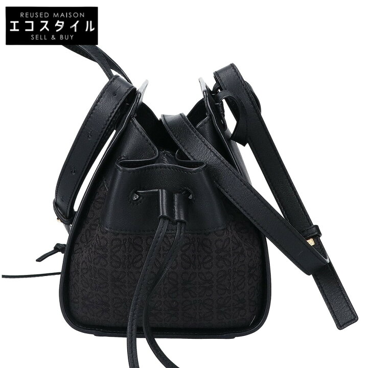 楽天市場】LOEWE ロエベ 21年製 レザー×アナグラムキャンバス 