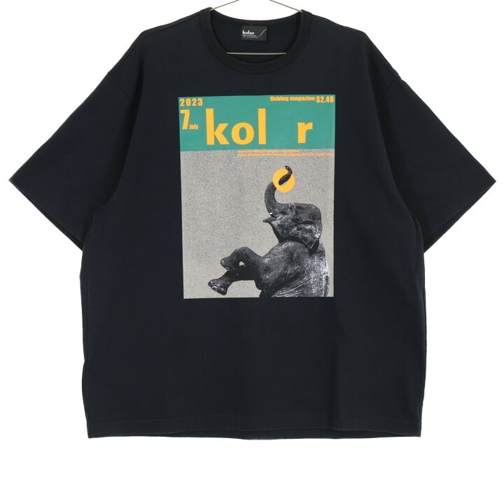 楽天市場】kolor カラー 【23AW】23WCM-T11208 エレファントプリント 