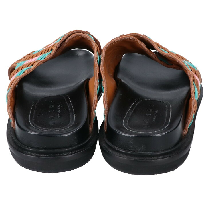 楽天市場】MARNI マルニ 【美品】クリスクロス フラット サンダル  