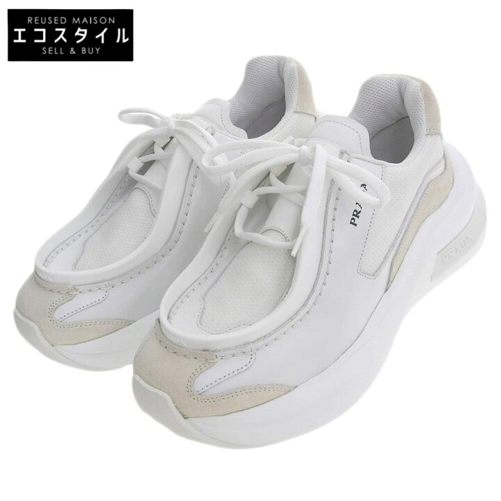楽天市場】PRADA プラダ 新品同様 PRADA プラダ システム スニーカー 