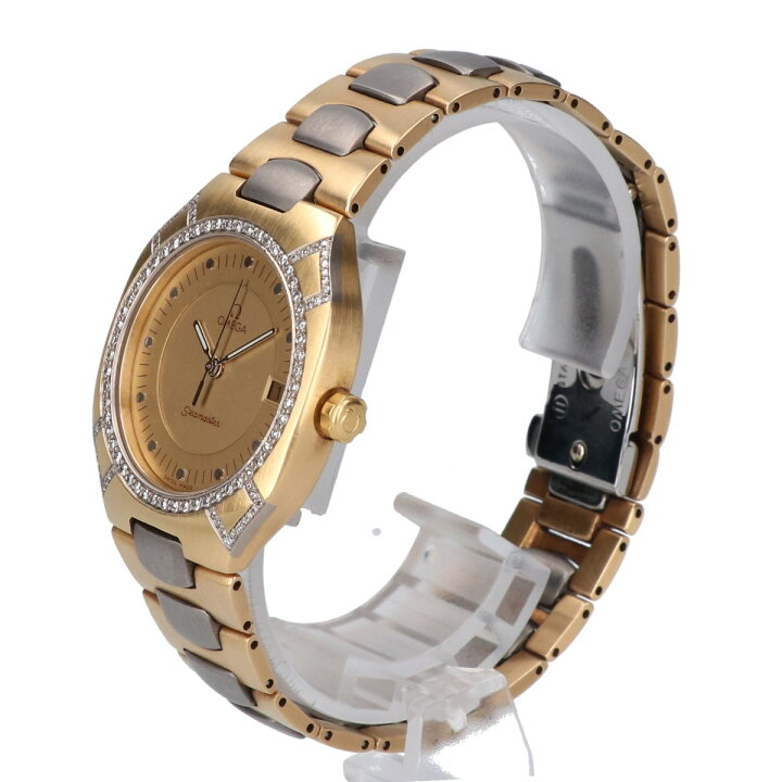 OMEGA オメガ シーマスターポラリス ダイヤモンドベゼル チタンx YG 