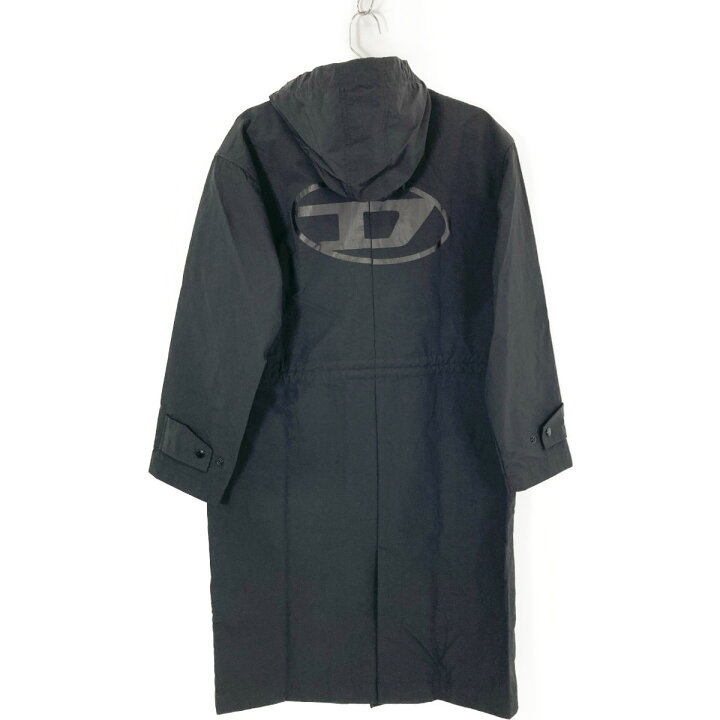 楽天市場】DIESEL ディーゼル A05724 ﾌﾞﾗｯｸ J-LUI ﾅｲﾛﾝ ﾌｰﾄﾞｺｰﾄ コート 