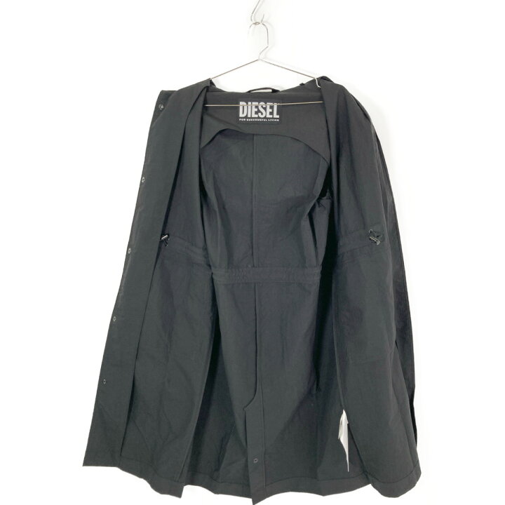 楽天市場】DIESEL ディーゼル A05724 ﾌﾞﾗｯｸ J-LUI ﾅｲﾛﾝ ﾌｰﾄﾞｺｰﾄ コート 