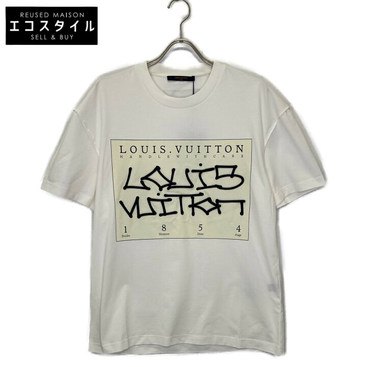 楽天市場】LOUIS VUITTON ルイヴィトン 22AW ﾎﾜｲﾄ ｸﾞﾗﾌｨｯｸﾛｺﾞ 半袖Tｼｬﾂ 