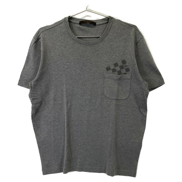 楽天市場】LOUIS VUITTON ルイヴィトン H4JR09CMS ｸﾞﾚｰ ﾀﾞﾐｴﾎﾟｹｯﾄ Tｼｬﾂ 