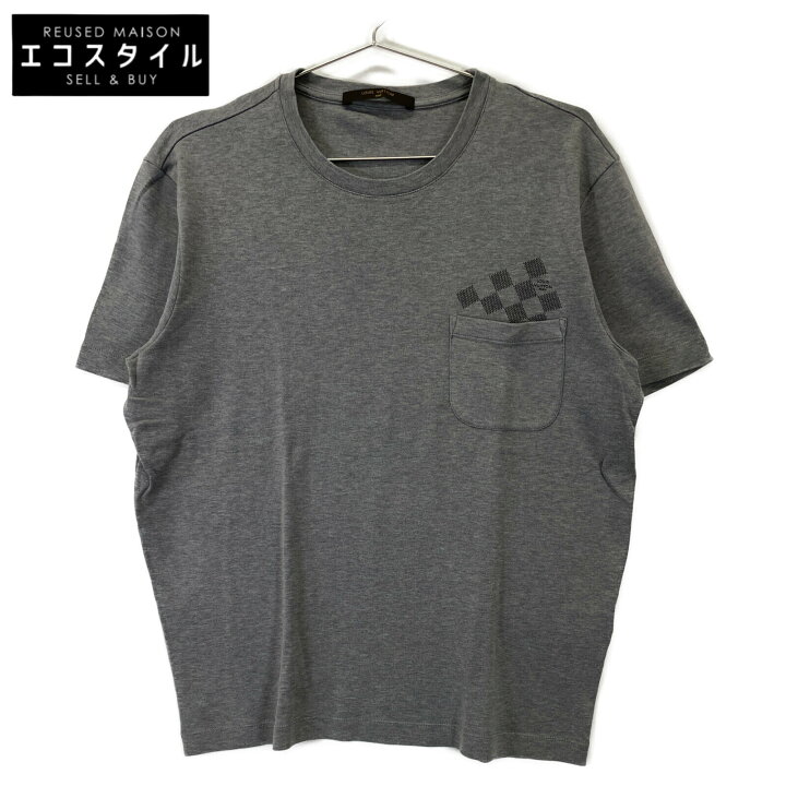 楽天市場】LOUIS VUITTON ルイヴィトン H4JR09CMS ｸﾞﾚｰ ﾀﾞﾐｴﾎﾟｹｯﾄ Tｼｬﾂ  