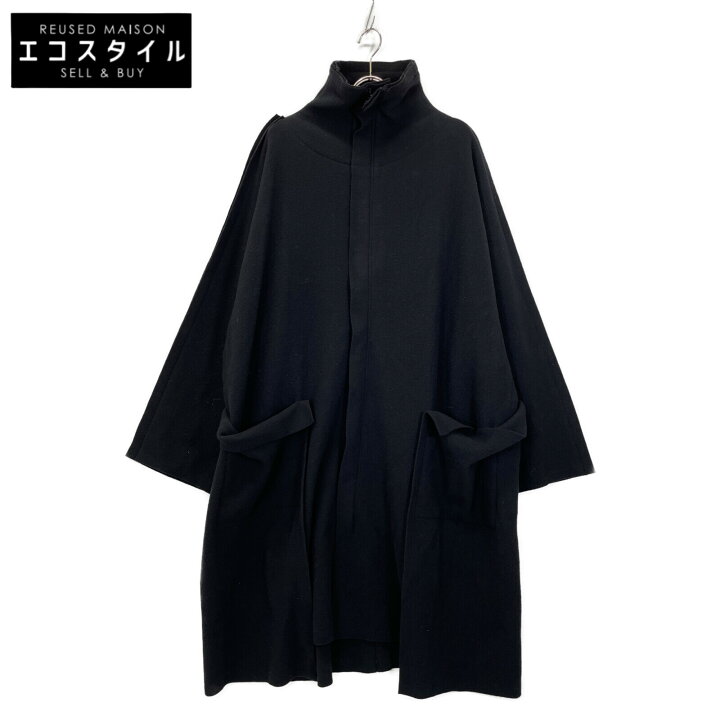 楽天市場】Yohji Yamamoto ヨウジヤマモト ﾌﾞﾗｯｸ RAGNE KIKAS ｳｰﾙ ﾛﾝｸﾞ 