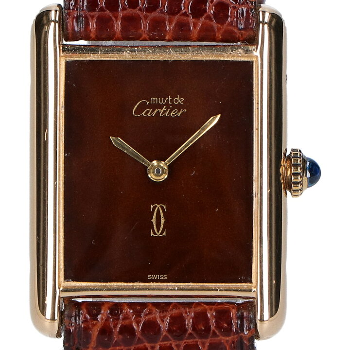 楽天市場】Cartier カルティエ マストタンクLM ヴェルメイユ マーブル 