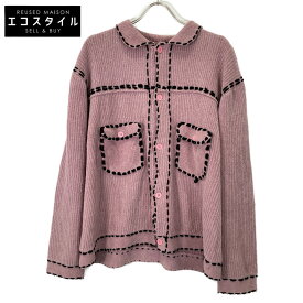 PHINGERIN フィンガリン PD-232-KN-021 ピンク PG1 KNIT ニットカーディガン カーディガン L ピンク メンズ 【中古】