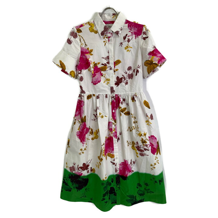 楽天市場】ERDEM アーデム S1D921 ﾎﾜｲﾄ 花柄 ｺｯﾄﾝ ﾜﾝﾋﾟｰｽ 24SS  
