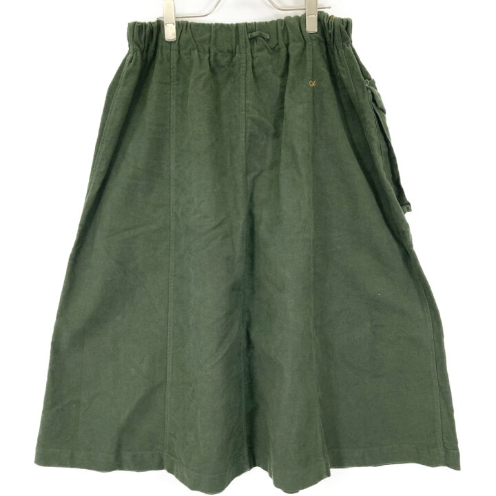 45R フォーティファイブ アール 71140084 ｶｰｷ 二重織のｶﾝﾄﾘｰﾌﾗﾜｰｽｶｰﾄ  