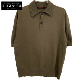 CABaN キャバン 59023102002 コットン ポロニットプルオーバー トップス M ブラウン メンズ 【中古】