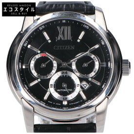 CITIZEN シチズン 【新品同様】NB2000-01A メカニカル・マルチファンクション 自動巻き 腕時計 ブラック/シルバー メンズ 【中古】